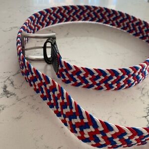 Red white and blue belt. Never worn